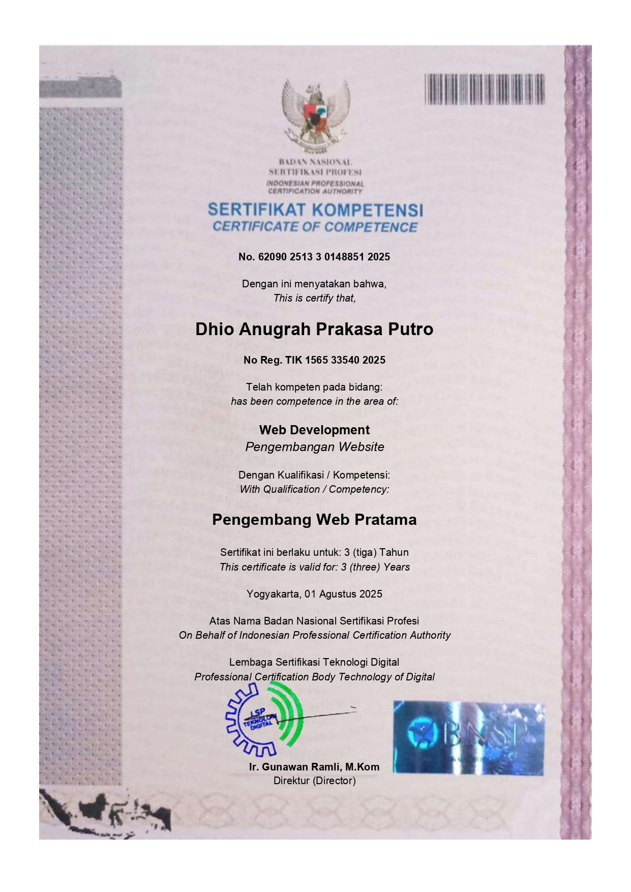 Sertifikasi BNSP